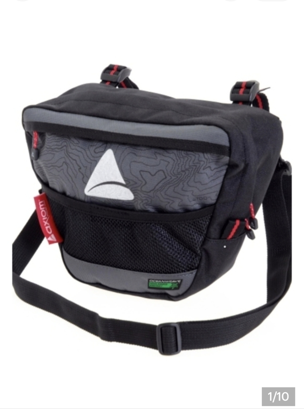 New Axiom Bike Bag Cycling Gear Seymour Oceanweave P4 Bicycle Handlebar Bag NWT